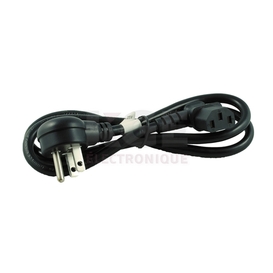 5-15P Up Angle to C13 Right Angle Power Cable - 18AWG SJT (10A 125V), 3ft